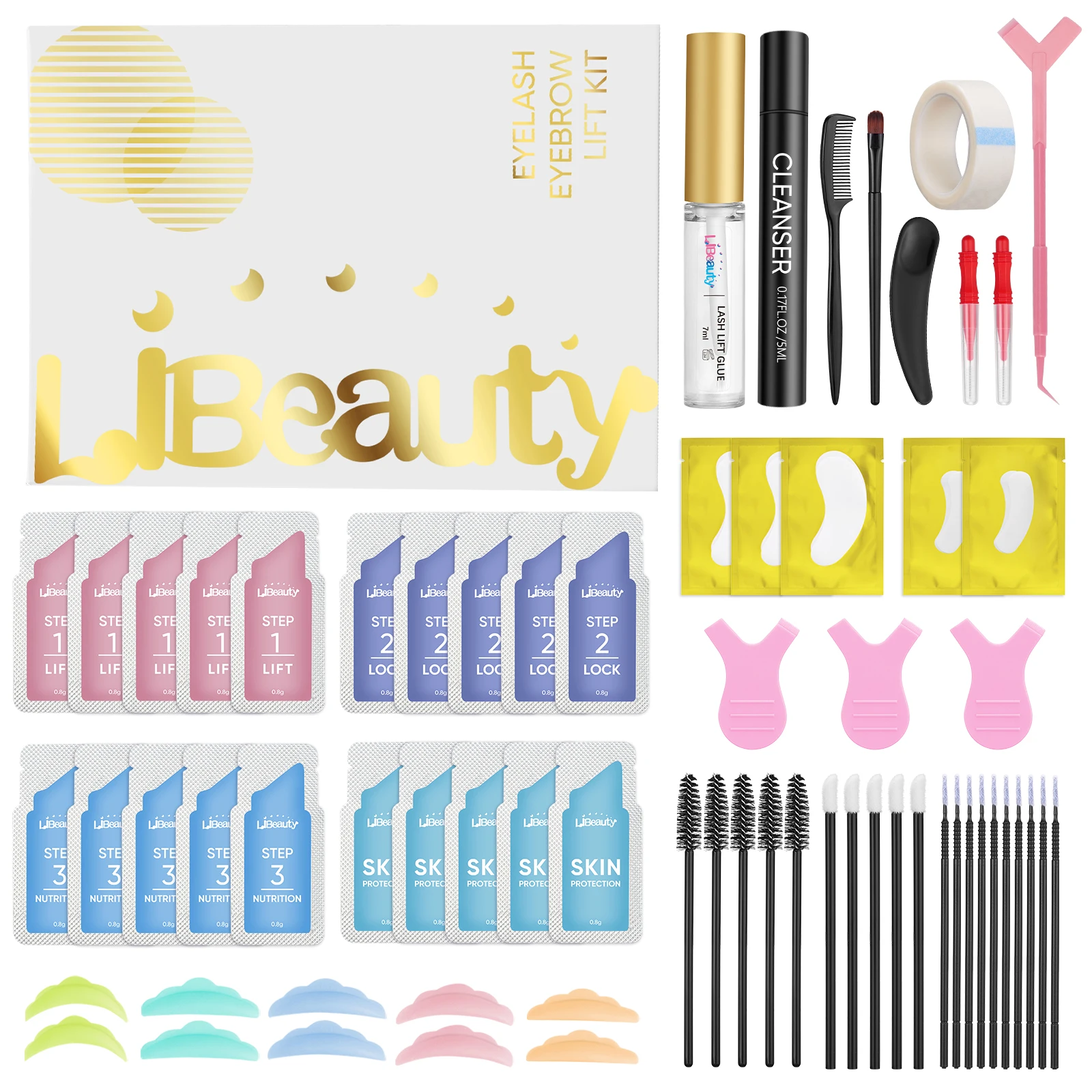 Набор для подтяжки ресниц Libeauty, устройство для ламинирования бровей и завитка ресниц, инструменты для макияжа, 20 шт., от 8 до 12 минут
Набор для подтяжки ресниц Libeauty, устройство для ламинирования бровей и завитка ресниц, инструменты для макияжа, 20 шт., от 8 до 12 минут