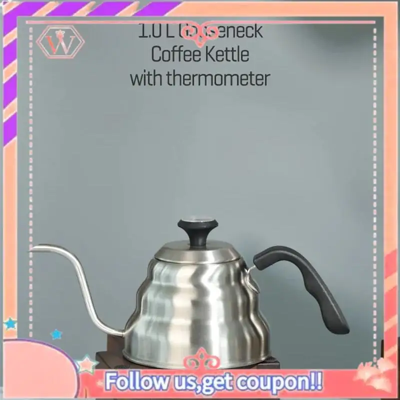 Upgraded Coffee Kettle Stainless Steel Pour Over Coffee Pot Kettle Drip Kettle With Thermometer For Home Office Cafetera
Upgraded Coffee Kettle Stainless Steel Pour Over Coffee Pot Kettle Drip Kettle With Thermometer For Home Office Cafetera