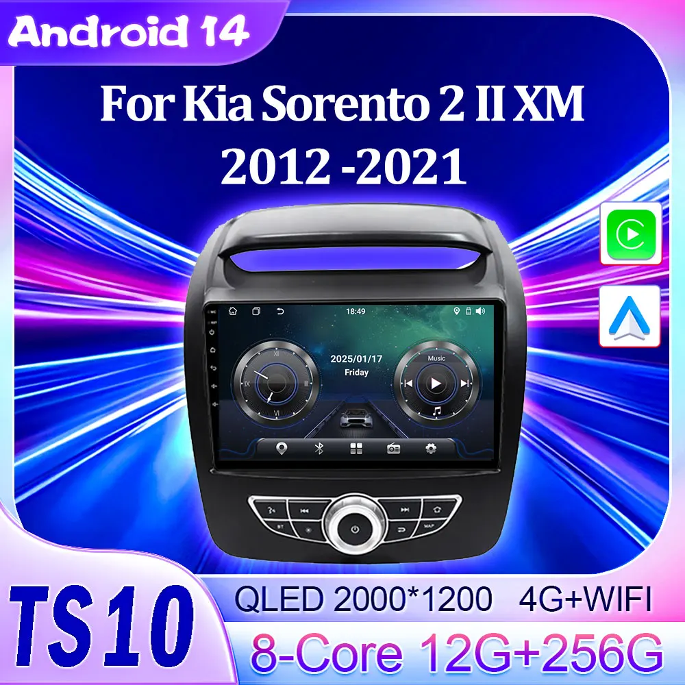 Car Radio Multimedia Video Player For Kia Sorento 2 II XM 2012 2013 2014 2015-2021 Android 14 Wireless Android Auto Carplay BT
Car Radio Multimedia Video Player For Kia Sorento 2 II XM 2012 2013 2014 2015-2021 Android 14 Wireless Android Auto Carplay BT
