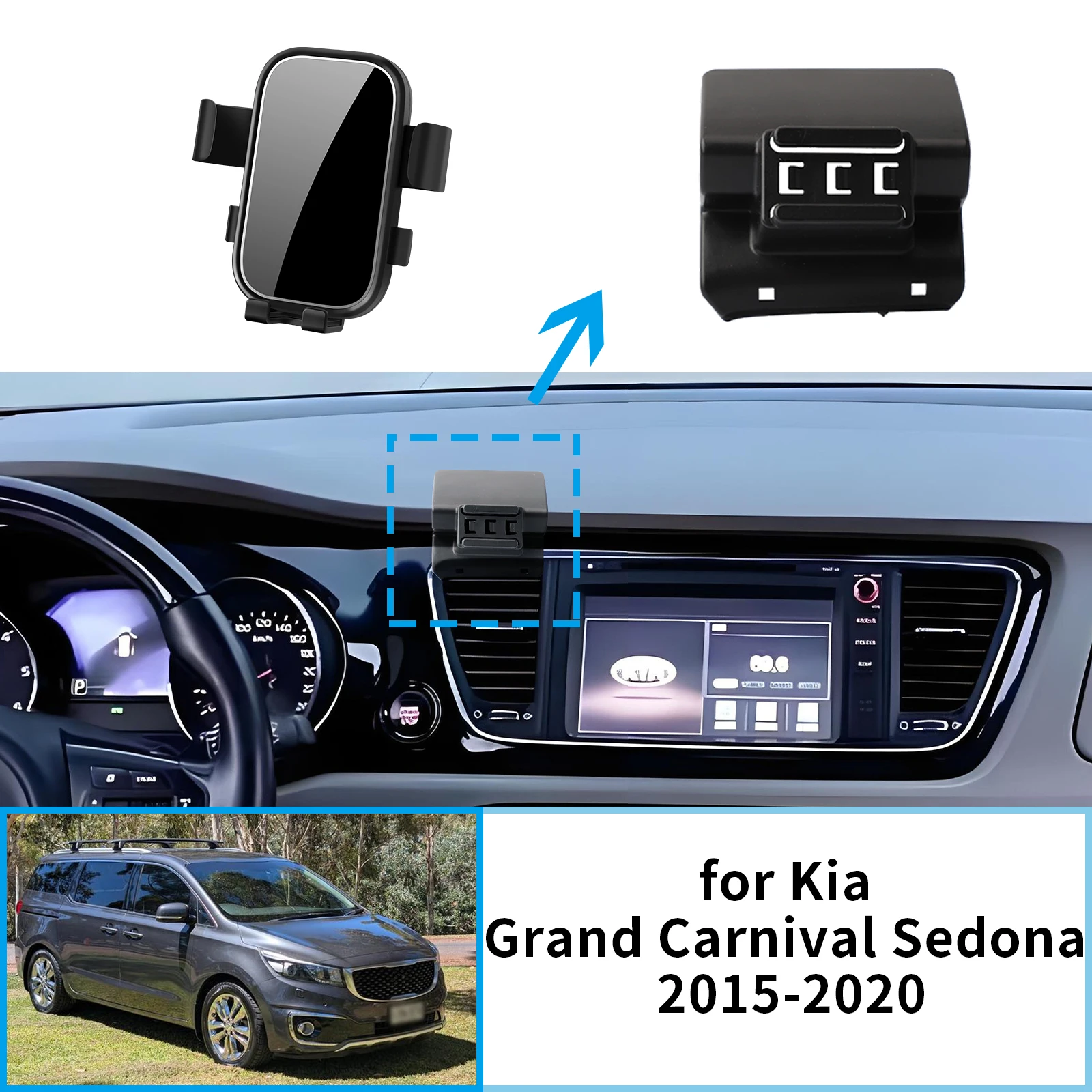 Car Mobile Phone Holde for Kia Grand Carnival Sedona YP 2015 2016 2017 2018 2019 2020 GPS Bracket Navigation Stand Auto 
Car Mobile Phone Holde for Kia Grand Carnival Sedona YP 2015 2016 2017 2018 2019 2020 GPS Bracket Navigation Stand Auto
