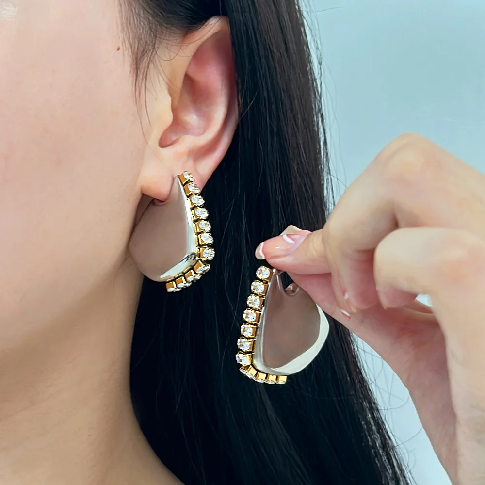 Аксессуары для самостоятельного изготовления: Новые модные серьги с цирконами для женщин, геометрические, в холодном стиле, для интернет-знаменитостей
Аксессуары для самостоятельного изготовления: Новые модные серьги с цирконами для женщин, геометрические, в холодном стиле, для интернет-знаменитостей