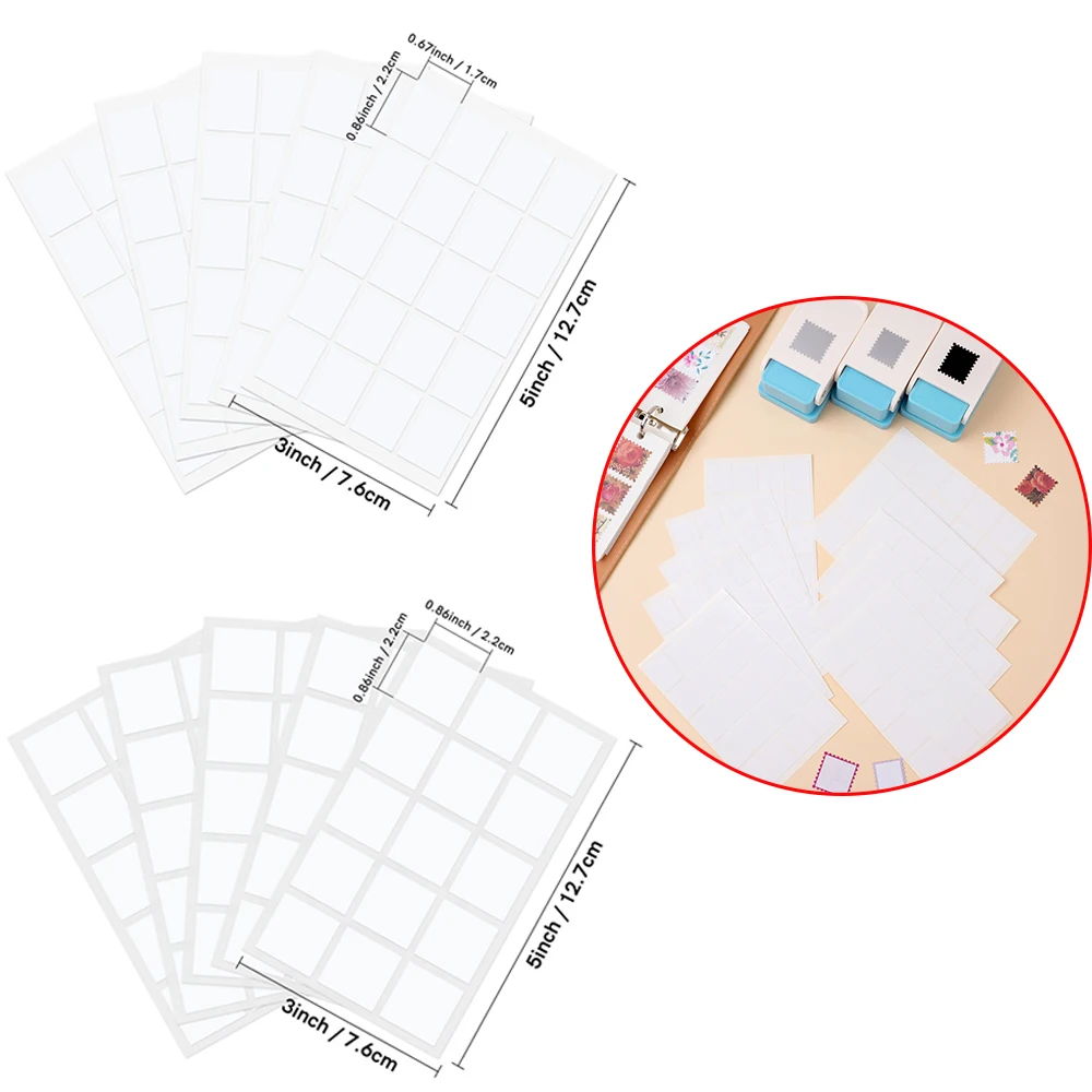 Double Sided Adhesive Stickers for 1 Inch Postage Stamp Punch Tool Square Rectangle Craft Labels for Scrapbook DIY Projects
Double Sided Adhesive Stickers for 1 Inch Postage Stamp Punch Tool Square Rectangle Craft Labels for Scrapbook DIY Projects