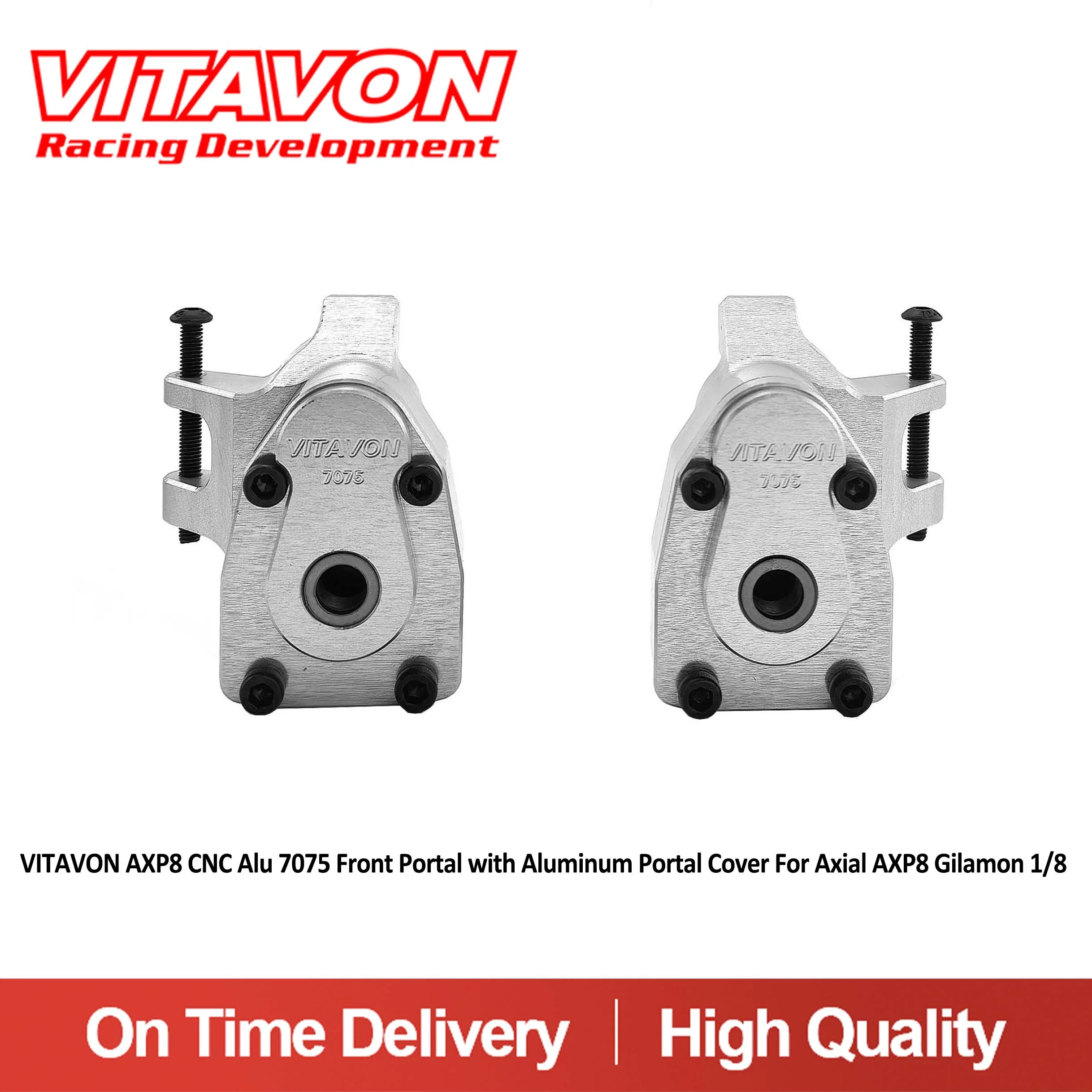 VITAVON AXP8 CNC Alu 7075 Front Portal Box with Aluminum Portal Cover For Axial AXP8 Gilamon 1/8
VITAVON AXP8 CNC Alu 7075 Front Portal Box with Aluminum Portal Cover For Axial AXP8 Gilamon 1/8
