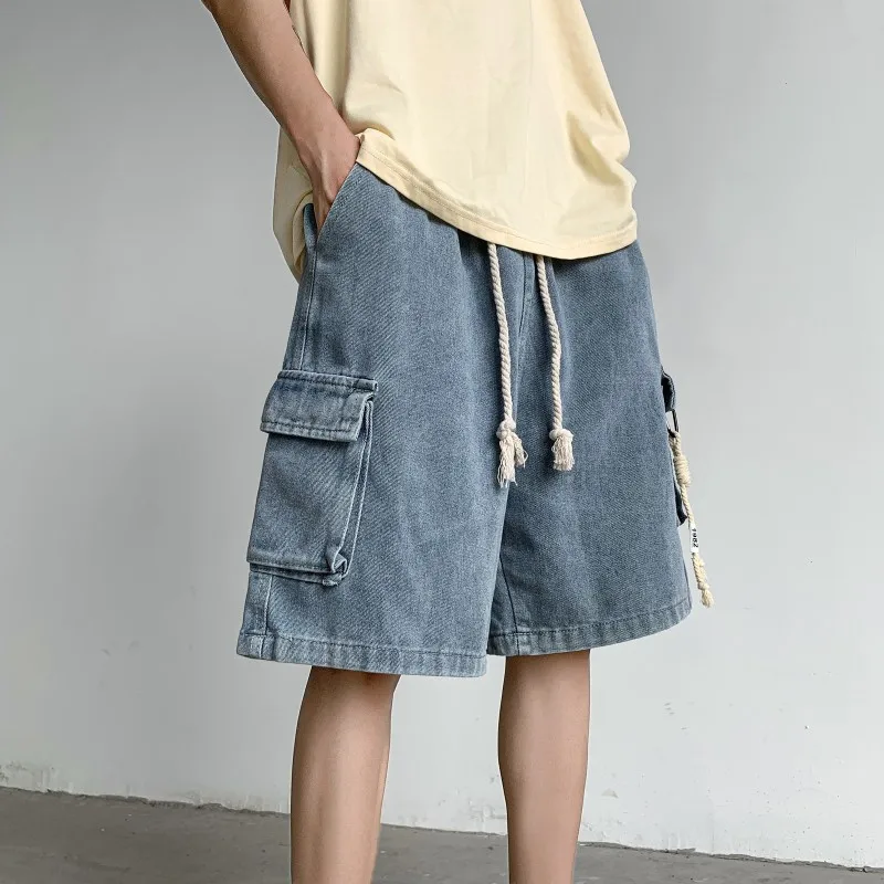 Casual Loose Men's Denim orts Summer American Functional Sle Thin Jeans Material Youth Trendy Straight Tube Pants
Casual Loose Men's Denim orts Summer American Functional Sle Thin Jeans Material Youth Trendy Straight Tube Pants
