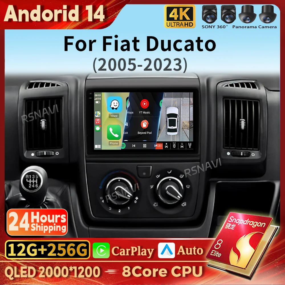 Qualcomm Android 14 Carplay Car Radio Multimedia For Fiat Ducato 3 For Peugeot Boxer 2 For Citroen Jumper 2 2006 - 2022 Stereo
Qualcomm Android 14 Carplay Car Radio Multimedia For Fiat Ducato 3 For Peugeot Boxer 2 For Citroen Jumper 2 2006 - 2022 Stereo