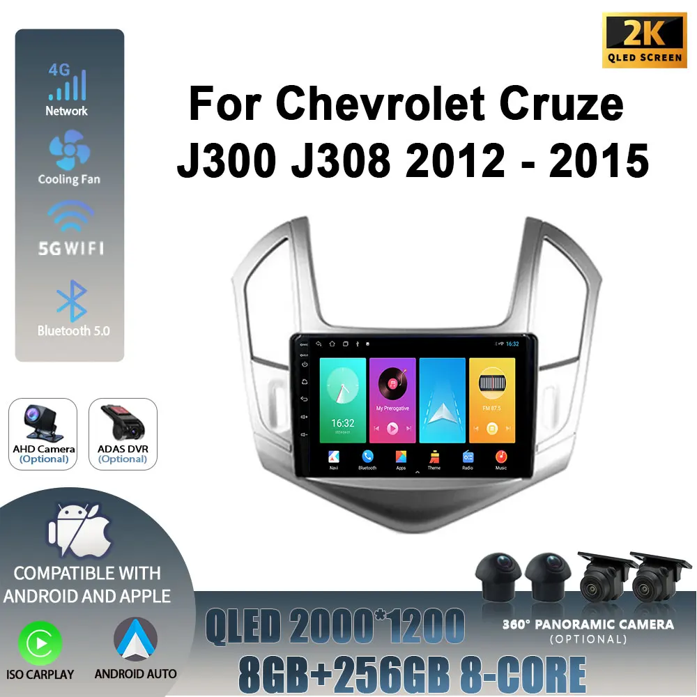 Wireless Carplay Stereo Car Radio Multimedia Navigation Player 2DIN WIFI Android 14 For Chevrolet Cruze J300 J308 2012-2015
Wireless Carplay Stereo Car Radio Multimedia Navigation Player 2DIN WIFI Android 14 For Chevrolet Cruze J300 J308 2012-2015