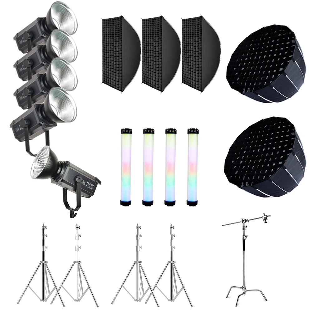 Factory Wholesale Live Stream Lighting Set RGB 300W LED Video Light With Softbox And Tripod Stand For Gaming
Factory Wholesale Live Stream Lighting Set RGB 300W LED Video Light With Softbox And Tripod Stand For Gaming