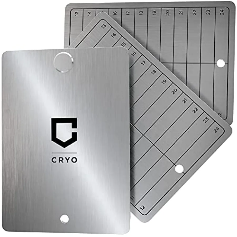 Crypto Seed Phrase Storage - Bitcoin Stainless Steel Wallet - Crypto Recovery Seed Phrase Backup - Cold Storage Cryptocurrency