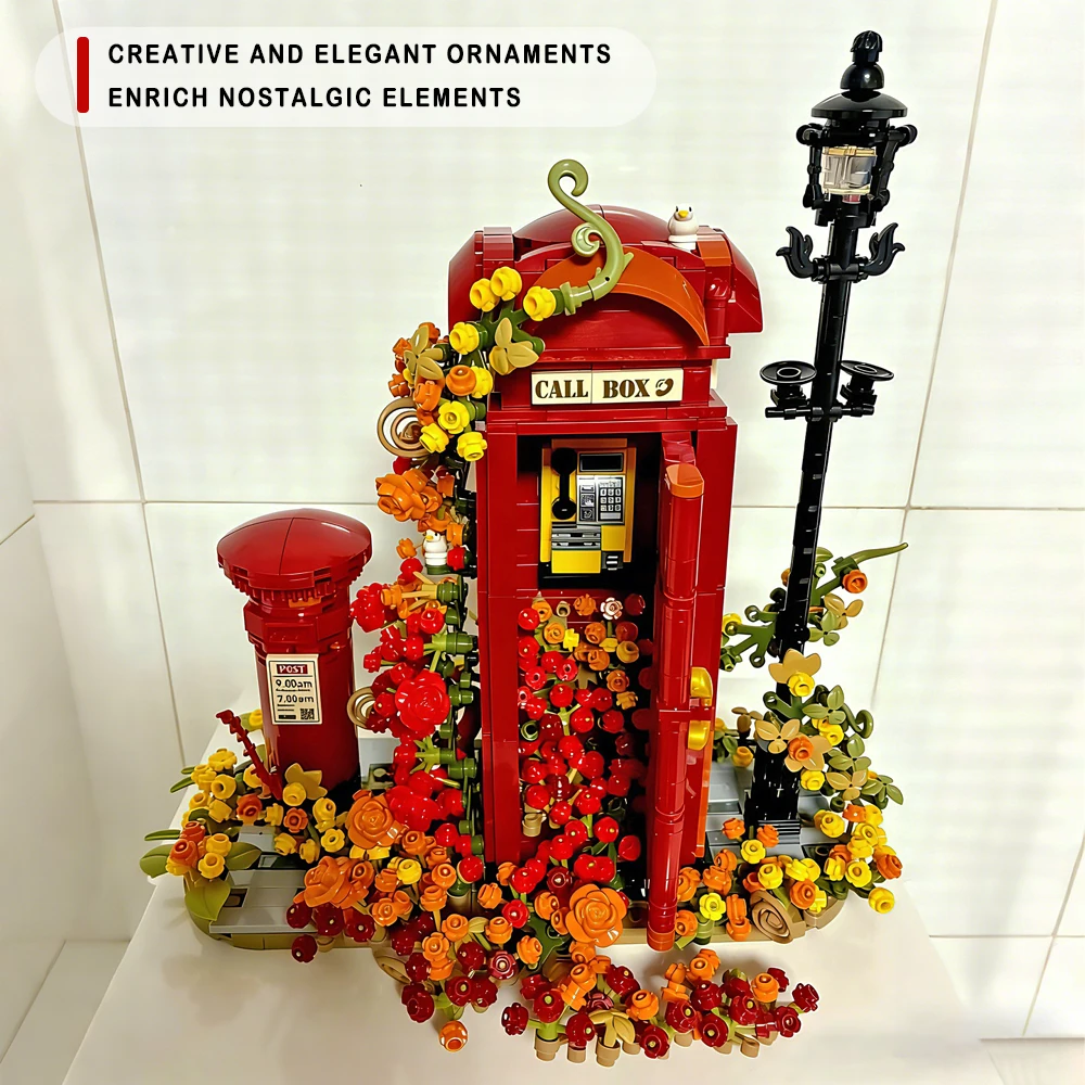 Лондонская ретро-телефонная будка: конструктор, развивающий набор для детей, игрушки из кирпичиков, рождественские подарки, декор для комнаты
Лондонская ретро-телефонная будка: конструктор, развивающий набор для детей, игрушки из кирпичиков, рождественские подарки, декор для комнаты