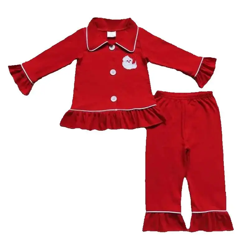 Hot RTS toddler girl cotton red christmas button pajamas santa embroidery kids clothing children boutique sleepwear kid clothes
Hot RTS toddler girl cotton red christmas button pajamas santa embroidery kids clothing children boutique sleepwear kid clothes