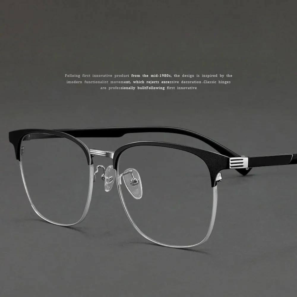 New retro metal glasses frame men's big face half frame glasses anti-blue light ruffian handsome eyebrow frame
New retro metal glasses frame men's big face half frame glasses anti-blue light ruffian handsome eyebrow frame