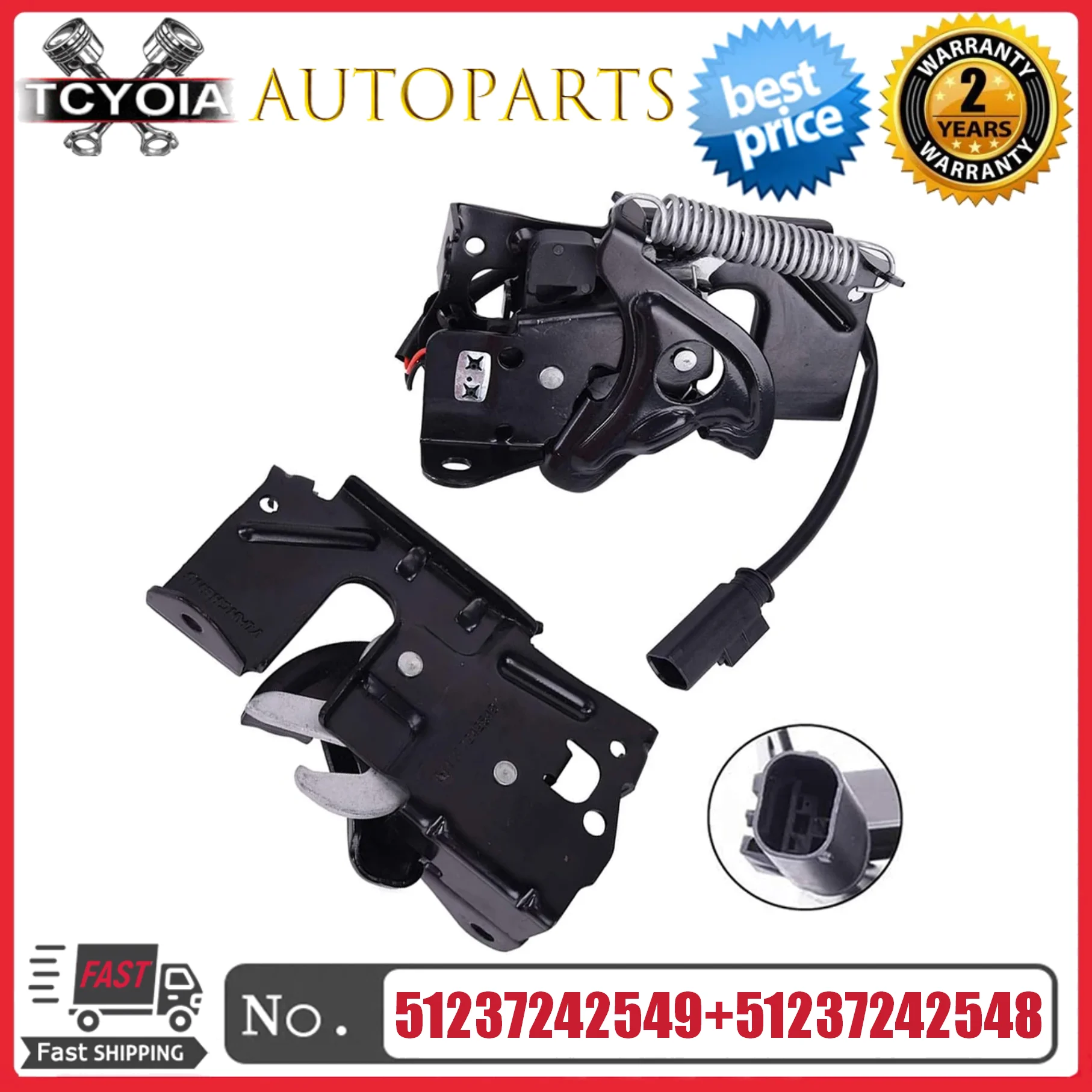 2pcs Car Front Right Left Hood Lock 51237242549 51237242548 51234895946 51234895376 For BMW 328i M3 330i F30 F31 F34 F80 F87
2pcs Car Front Right Left Hood Lock 51237242549 51237242548 51234895946 51234895376 For BMW 328i M3 330i F30 F31 F34 F80 F87