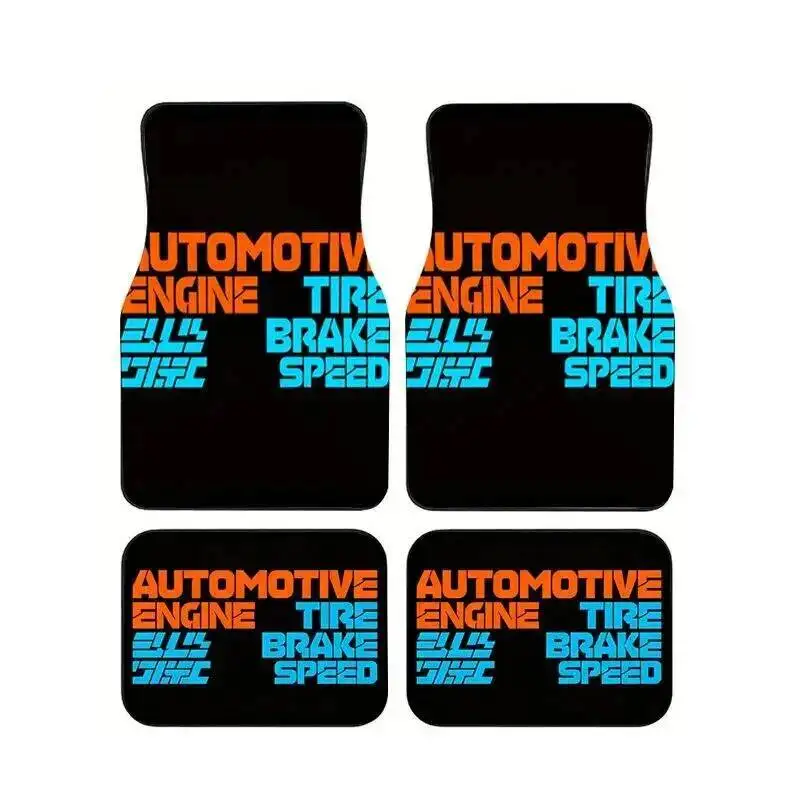 Cyberpunk Style Automotive Words Print Car Floor Mats 4PCS, Non-slip Waterproof Universal Auto Foot Mats for Car Interior
Cyberpunk Style Automotive Words Print Car Floor Mats 4PCS, Non-slip Waterproof Universal Auto Foot Mats for Car Interior