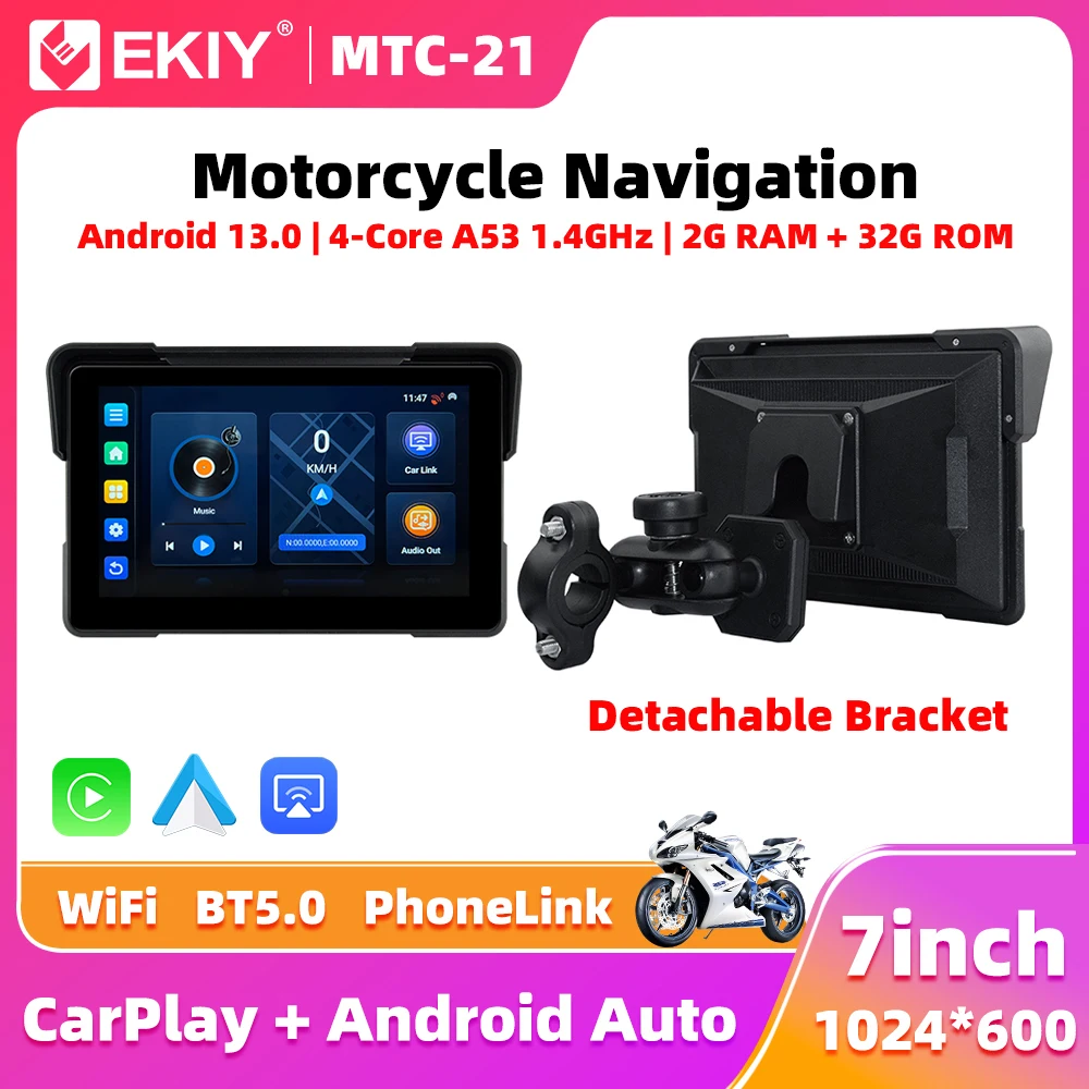 EKIY 7,0 "беспроводной CarPlay Moto Android Auto Android 13.0 портативный цифровой мотоцикл приборная панель GPS-навигация экран дисплея
EKIY 7,0 "беспроводной CarPlay Moto Android Auto Android 13.0 портативный цифровой мотоцикл приборная панель GPS-навигация экран дисплея