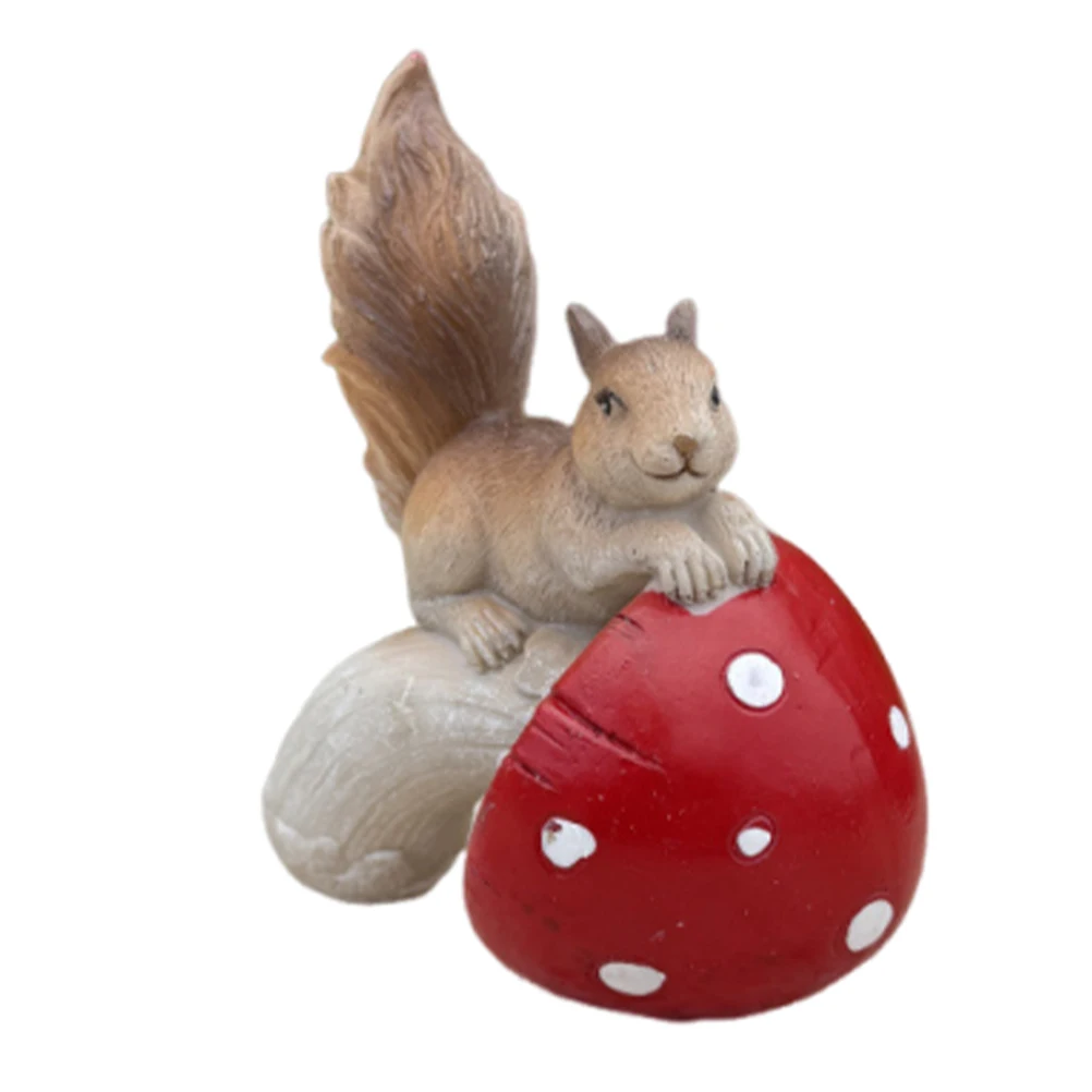 Squirrel Mushroom Statue Adorable Figurines Garden Decor Statues Fairy Animal Farm Desktop Ornament Fake Model
Squirrel Mushroom Statue Adorable Figurines Garden Decor Statues Fairy Animal Farm Desktop Ornament Fake Model