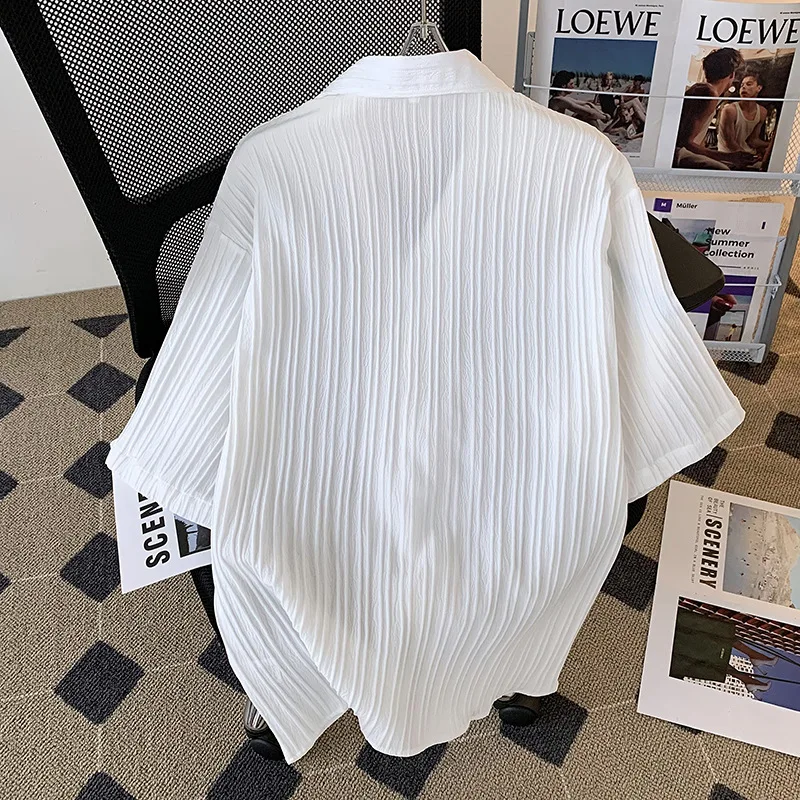 Texture pattern design, Cuban collar short sleeved shirt, men's summer trendy brand versatile casual half sleeved shirt jacket
Texture pattern design, Cuban collar short sleeved shirt, men's summer trendy brand versatile casual half sleeved shirt jacket