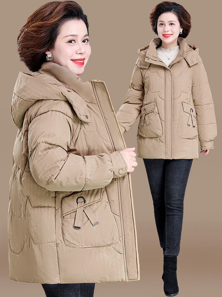 plus Size Winter Coat for Middle-Aged Mothers down Cotton Jaet Women's Faion Loose Fit Polyester Fiber Hooded Zipper Closure
plus Size Winter Coat for Middle-Aged Mothers down Cotton Jaet Women's Faion Loose Fit Polyester Fiber Hooded Zipper Closure