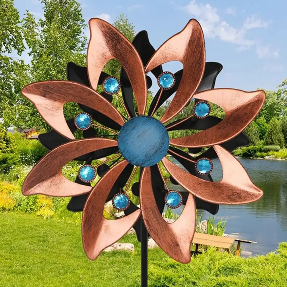 Garden Stake Metal Wind Spinner Creative Decorative Gardening Plug Rotating Flower Pinwheel Gift
Garden Stake Metal Wind Spinner Creative Decorative Gardening Plug Rotating Flower Pinwheel Gift