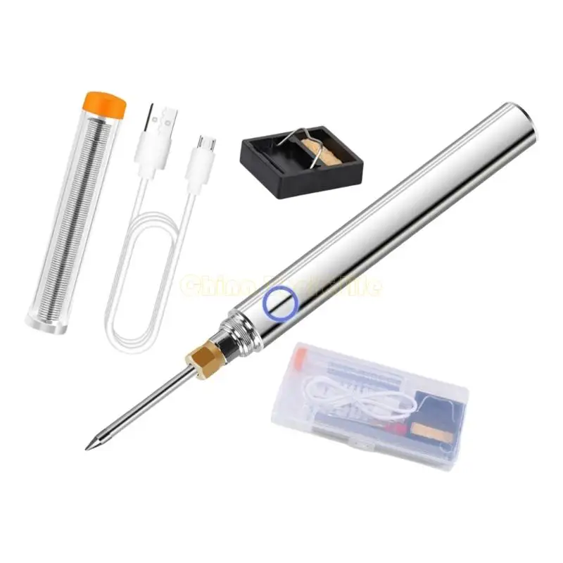 57QF Cordless Soldering Iron Kits USB Rechargeable Portable Cordless Soldering Iron 15W Welding Solder Repairs Tool
57QF Cordless Soldering Iron Kits USB Rechargeable Portable Cordless Soldering Iron 15W Welding Solder Repairs Tool