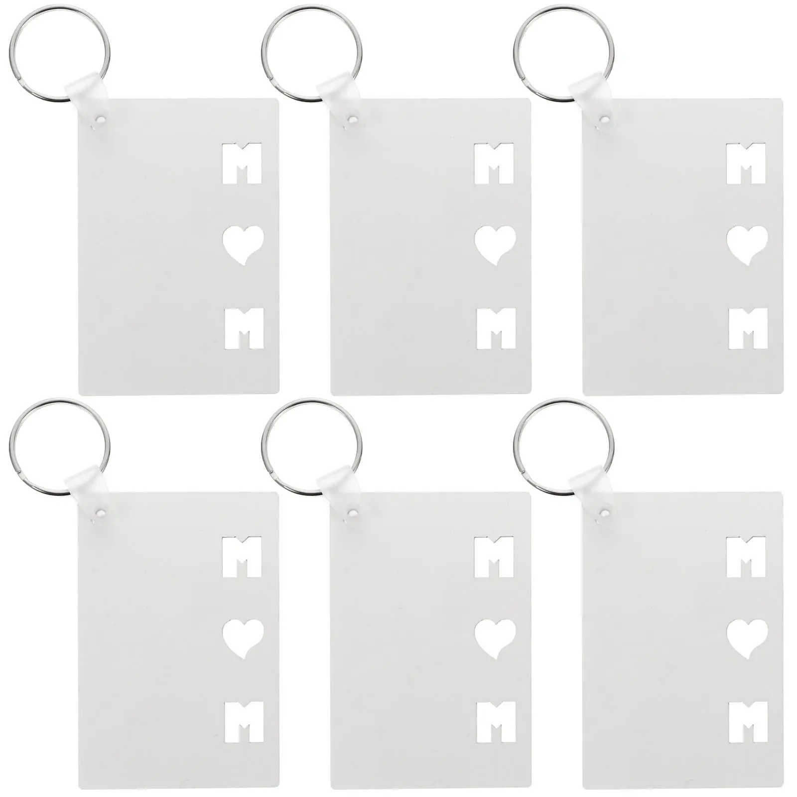 6 Pcs Dye Sublimation Keychain Gift Photo Frame Keyring Heat Transfer Blank Mother
6 Pcs Dye Sublimation Keychain Gift Photo Frame Keyring Heat Transfer Blank Mother