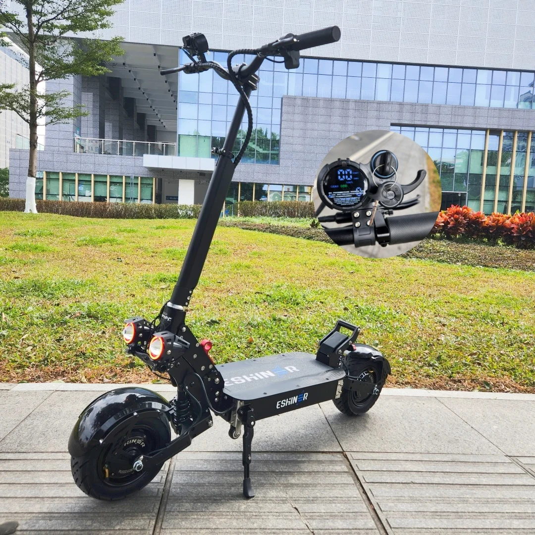Geofought Folding Long Range E Scooter 60-120Km Dual Motor 60V 5600W 6000W High Speed 70-85 Km Electric Scooters With Seat
Geofought Folding Long Range E Scooter 60-120Km Dual Motor 60V 5600W 6000W High Speed 70-85 Km Electric Scooters With Seat