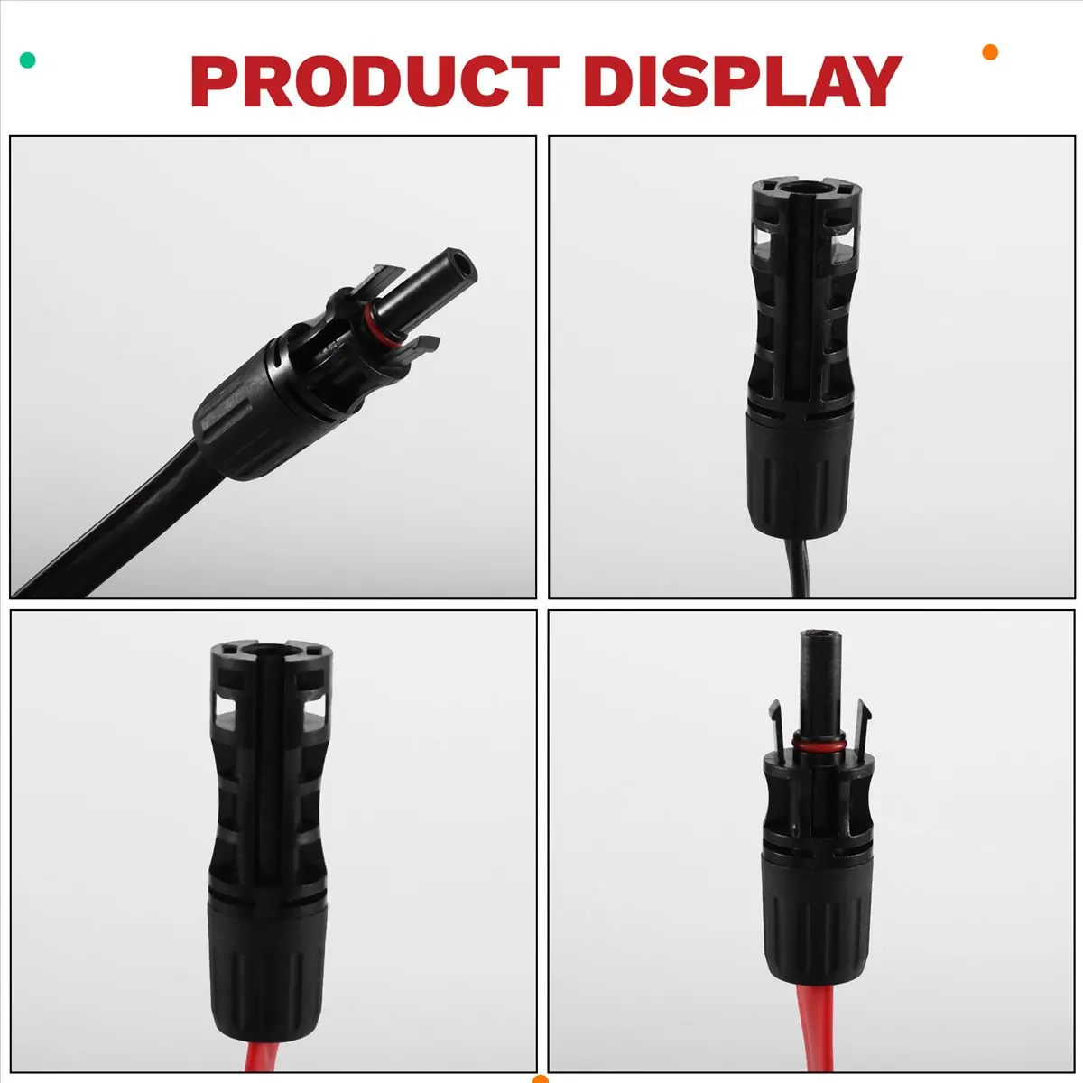 A64K 2Pcs Solar Extension Cable with Connector 1M 4mm² 1500V/50A PV Solar Cable Photovoltaic Wire Flexible Flat Solar Cables
A64K 2Pcs Solar Extension Cable with Connector 1M 4mm² 1500V/50A PV Solar Cable Photovoltaic Wire Flexible Flat Solar Cables