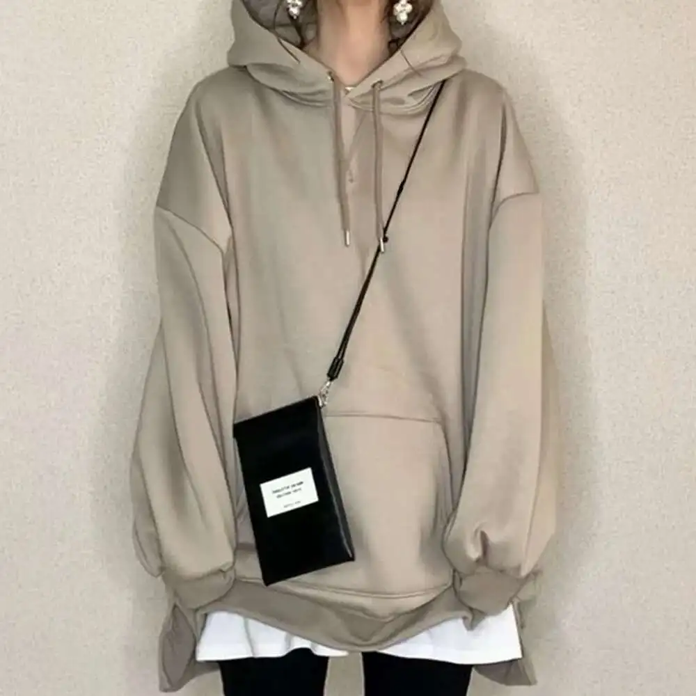 Lazy Style Solid Color Top for Women, 2025 Autumn New Style Fashion with Plush Loose Hooded Sweatshirt
Lazy Style Solid Color Top for Women, 2025 Autumn New Style Fashion with Plush Loose Hooded Sweatshirt
