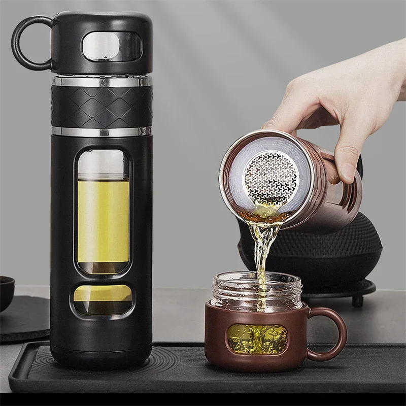 520ML Tea Water Bottle With Tea Filter High Borosilicate Glass Tea Water Separation Water Cup Portable Filtering Bottle Tumbler
520ML Tea Water Bottle With Tea Filter High Borosilicate Glass Tea Water Separation Water Cup Portable Filtering Bottle Tumbler