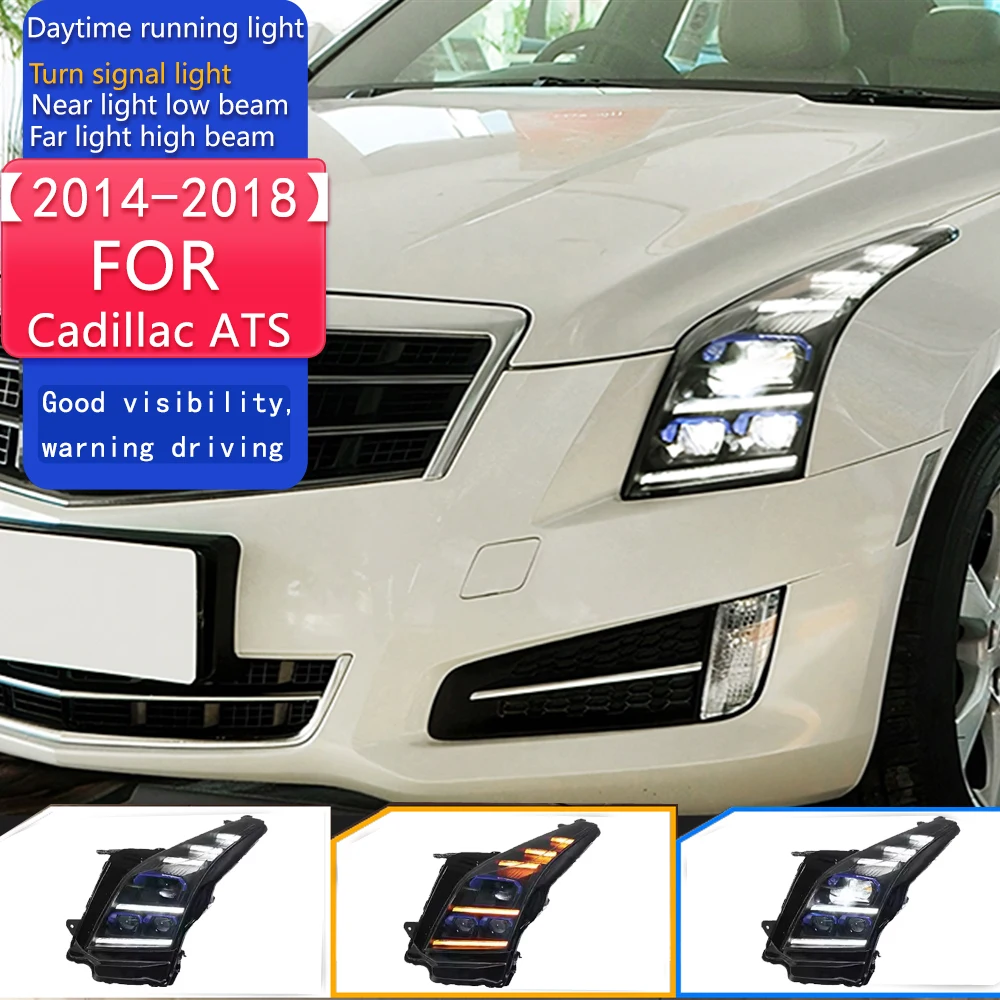 Автомобильные фары для Cadillac ATS, светодиодные фары 2014 2015 2016-2018, фары ATS-L DRL, указатель поворота, дальний свет, автомобильные аксессуары
Автомобильные фары для Cadillac ATS, светодиодные фары 2014 2015 2016-2018, фары ATS-L DRL, указатель поворота, дальний свет, автомобильные аксессуары
