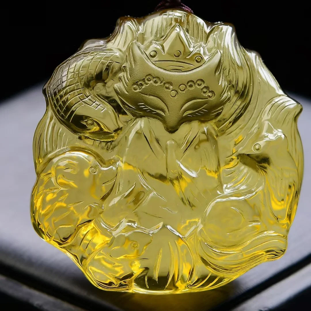 Natural Yellow Citrine Quartz Pendant For Women Men Fox Wealthy 49*46*20mm Gold Citrine Fashion Bead Necklace AAAAA
Natural Yellow Citrine Quartz Pendant For Women Men Fox Wealthy 49*46*20mm Gold Citrine Fashion Bead Necklace AAAAA