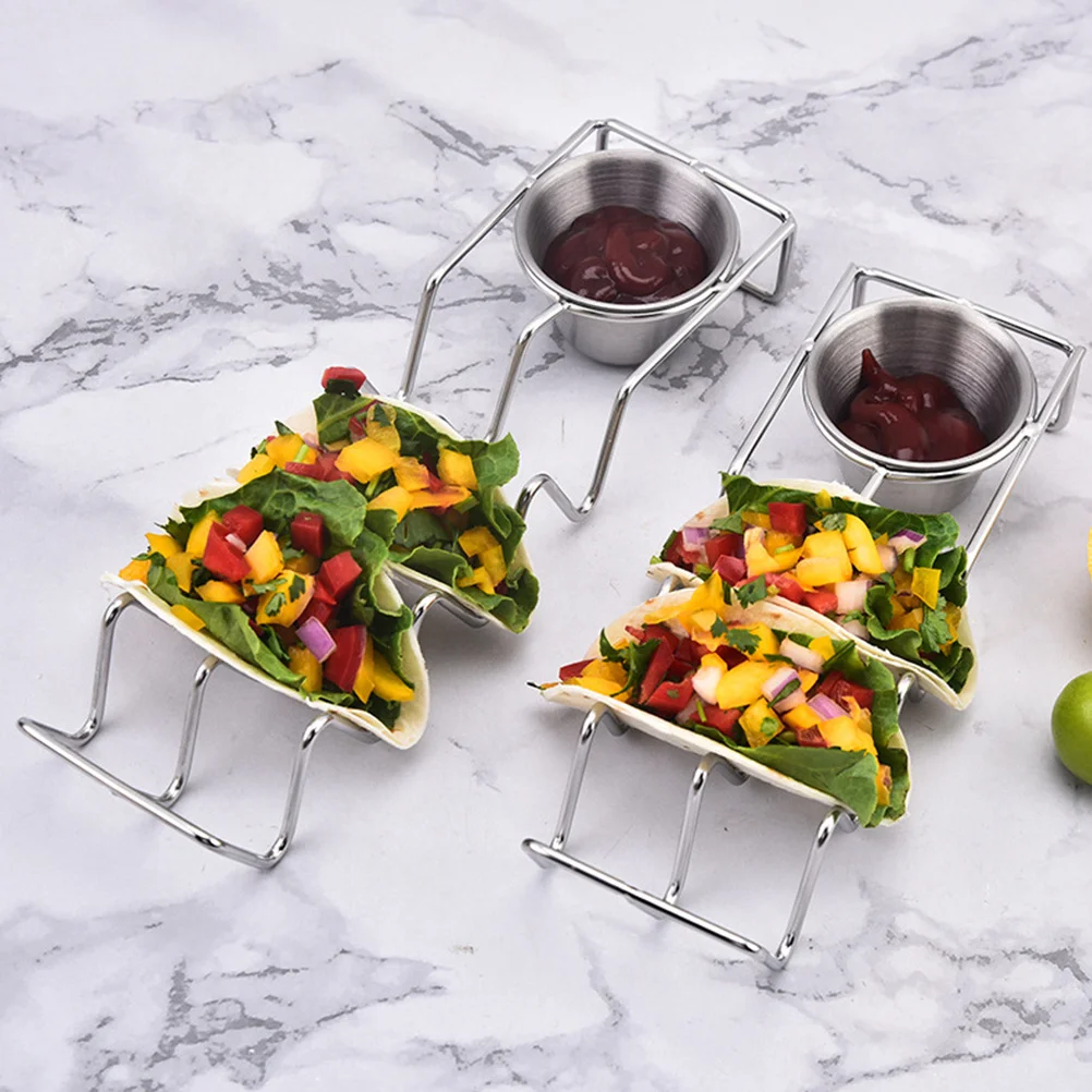 Stainless Steel Holder Wave Shaped Pancake Stand For Burritos Tortillas Hot Dogs Pancakes Home Hotel Use Salad Cup Taco
Stainless Steel Holder Wave Shaped Pancake Stand For Burritos Tortillas Hot Dogs Pancakes Home Hotel Use Salad Cup Taco