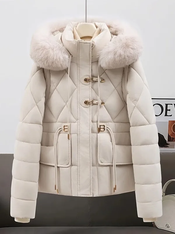 2025 New Women's down Cotton Jaet ort Loose Winter Thiened Large Fur Collar Trendy Coat Korean Sle Commute Faion
2025 New Women's down Cotton Jaet ort Loose Winter Thiened Large Fur Collar Trendy Coat Korean Sle Commute Faion