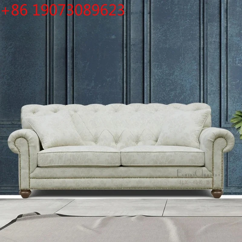 Fabric pure solid wood living room
Fabric pure solid wood living room