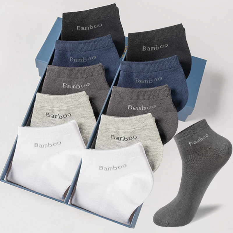 High Quality 10Pairs/Lot Men's Bamboo Fiber Socks Short Casual Breatheable Anti-Bacterial Man Ankle Socks New black busines
High Quality 10Pairs/Lot Men's Bamboo Fiber Socks Short Casual Breatheable Anti-Bacterial Man Ankle Socks New black busines