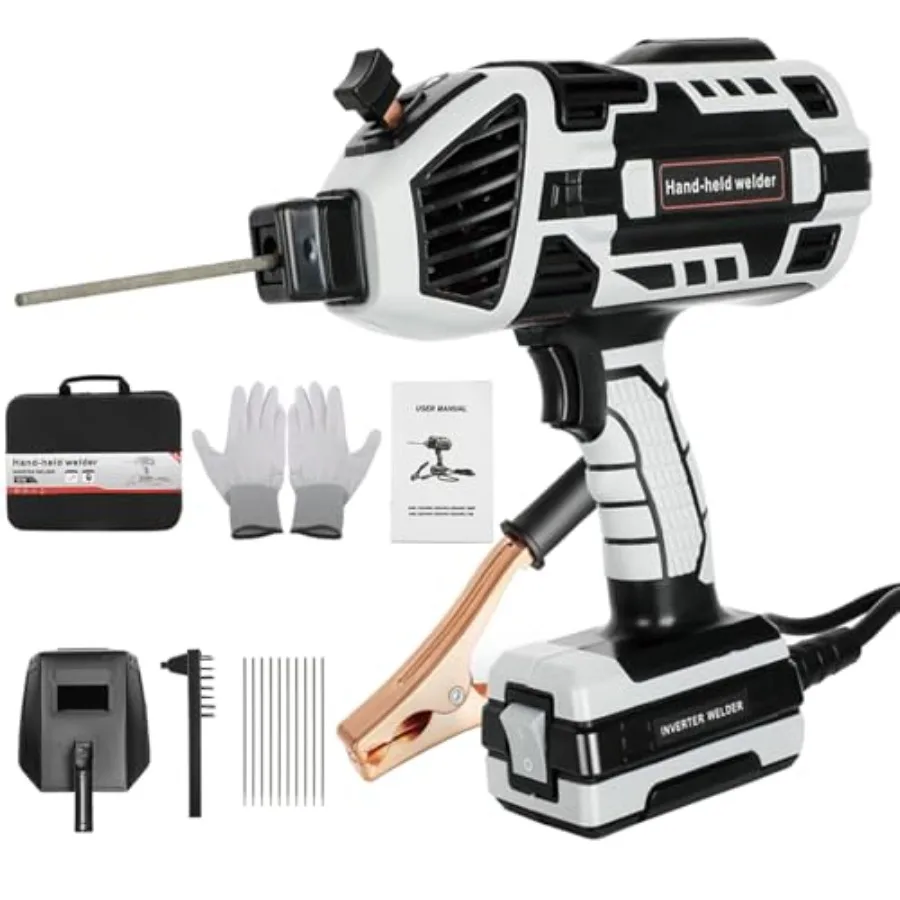 Portable Welding Machine 110V IGBT Inverter Handheld Welder 6 Variable Current Adjustment for 1/16"-1/8" Welding Rod Portable A
Portable Welding Machine 110V IGBT Inverter Handheld Welder 6 Variable Current Adjustment for 1/16"-1/8" Welding Rod Portable A