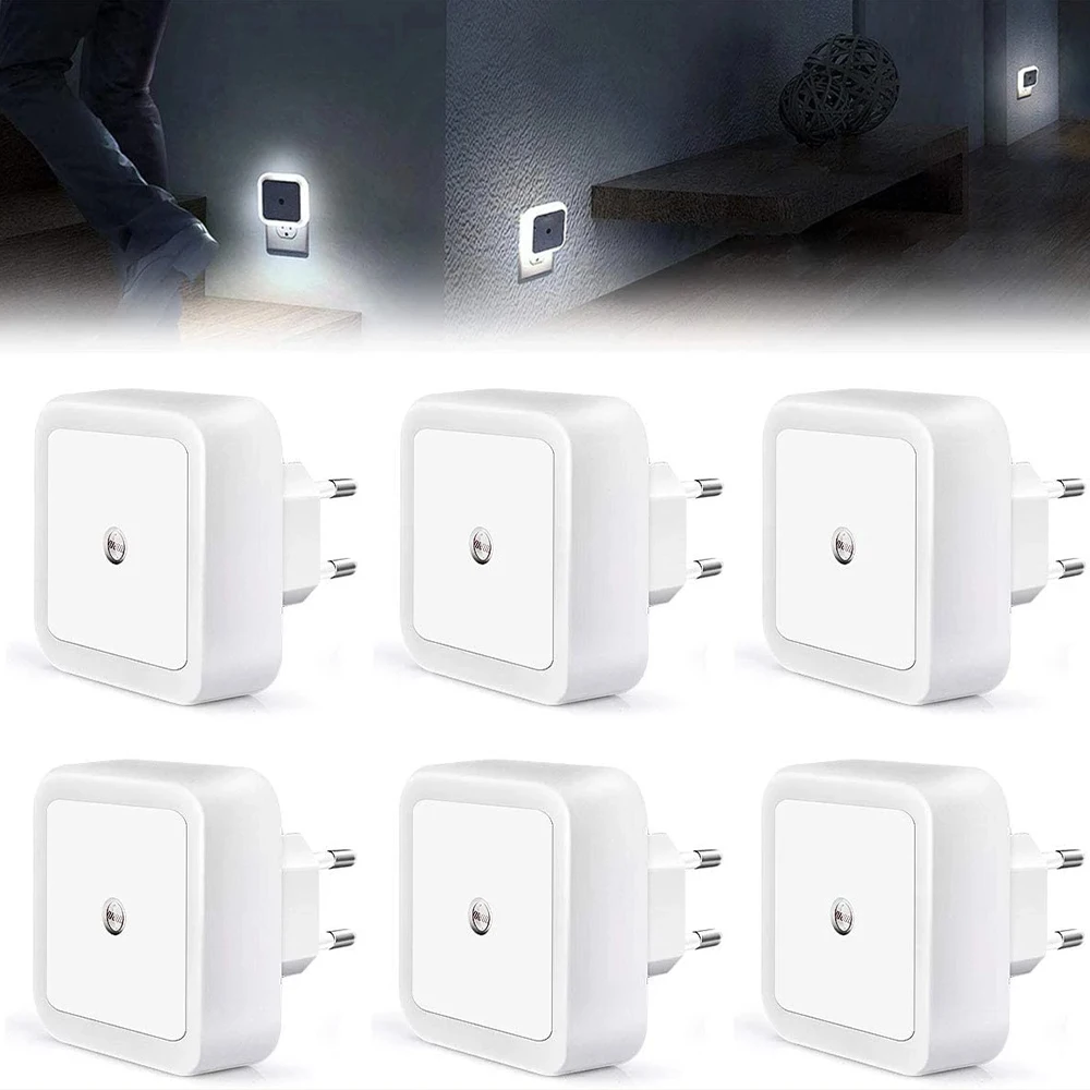 LED Night Light Mini Light Sensor Control 110V 220V EU US Plug Nightlight Lamp For Children Kids Living Room Bedroom Lighting
LED Night Light Mini Light Sensor Control 110V 220V EU US Plug Nightlight Lamp For Children Kids Living Room Bedroom Lighting