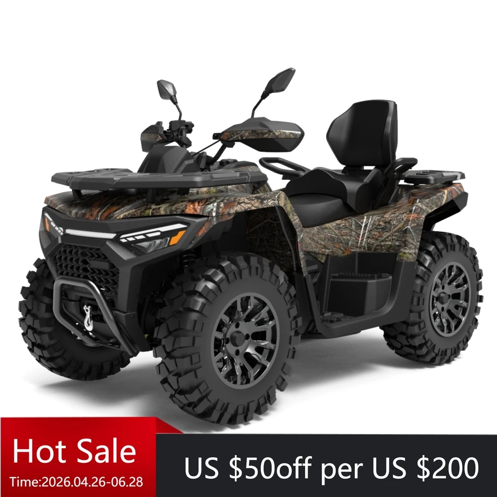 The ATV 4x4 all-terrain vehicle offers powerful power, stable performance, and reliable off-road performance
The ATV 4x4 all-terrain vehicle offers powerful power, stable performance, and reliable off-road performance