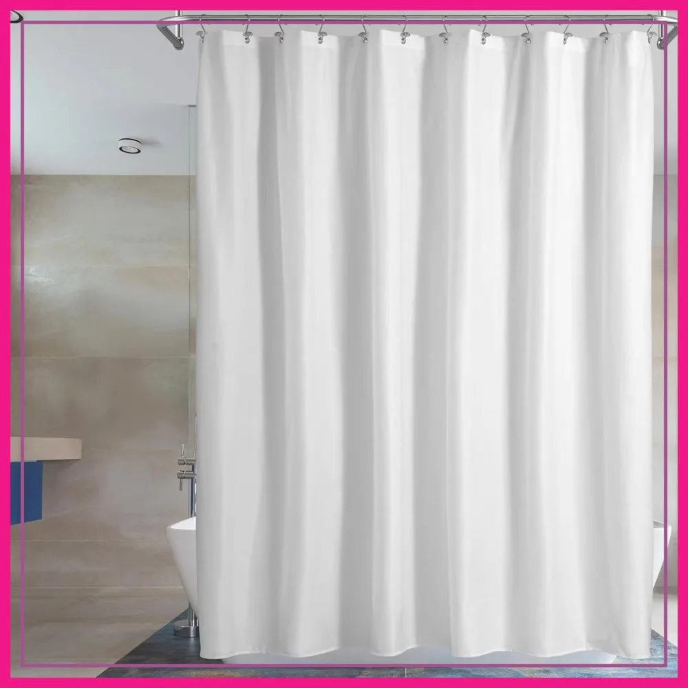 Waterproof Fabric Shower Curtain Liner Microfiber - Soft Cloth, Hotel Quality, Machine Washable, 72x72 Inches
Waterproof Fabric Shower Curtain Liner Microfiber - Soft Cloth, Hotel Quality, Machine Washable, 72x72 Inches