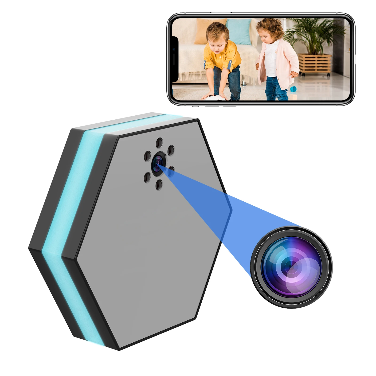 4K HD Camera Clock - Covert Surveillance Camera with WiFi, Night Vision, Motion Detection, Remote View, Recording, App, Battery
4K HD Camera Clock - Covert Surveillance Camera with WiFi, Night Vision, Motion Detection, Remote View, Recording, App, Battery