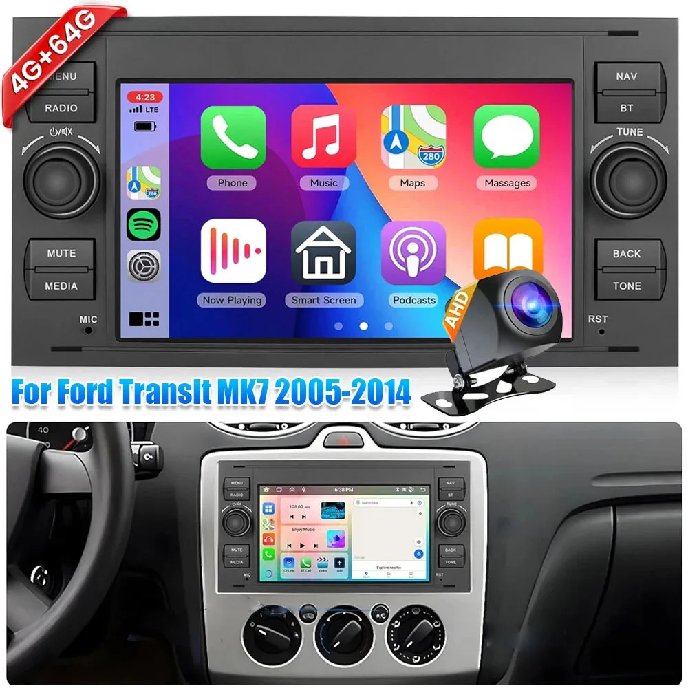 7in Car Stereo Radio Car-play GPS Navi Android 13 For Ford Transit Mk7 Car Radio fit for Carplay Player GPS Navi Auto Stereo
7in Car Stereo Radio Car-play GPS Navi Android 13 For Ford Transit Mk7 Car Radio fit for Carplay Player GPS Navi Auto Stereo
