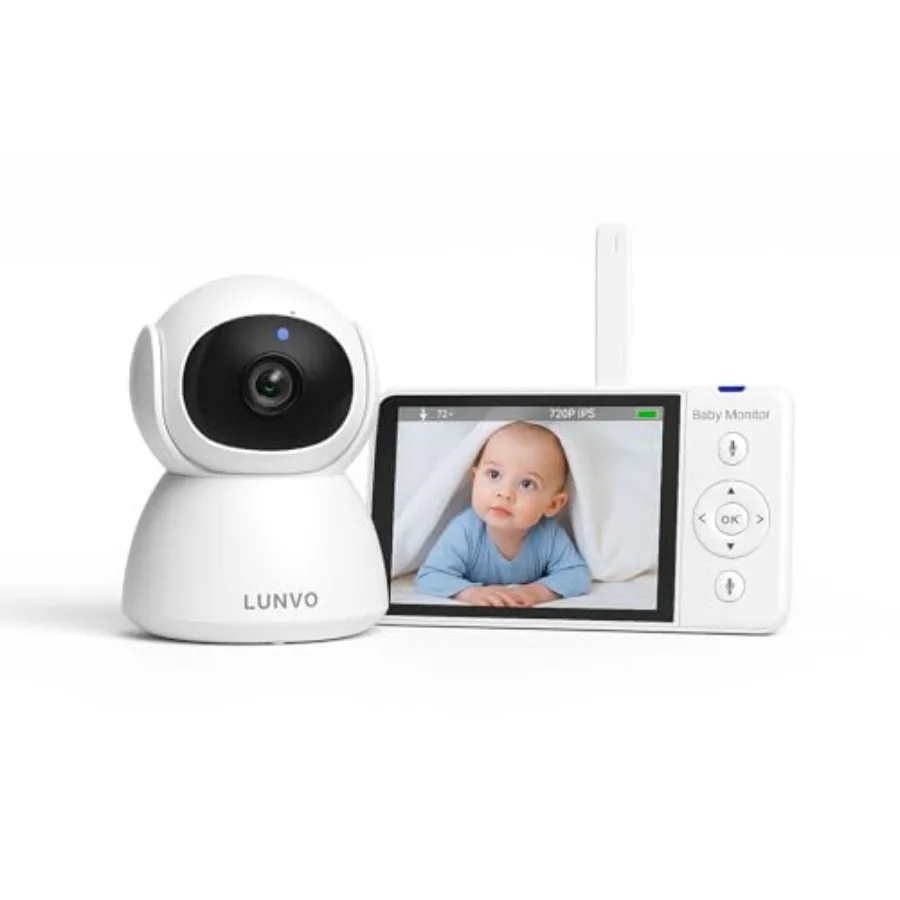 Baby Monitor 5 720p IPS Display with No Wi-Fi Hack-Proof Security Long Range 5000mAh Battery Night Vision VOX Cry Detection Two
Baby Monitor 5 720p IPS Display with No Wi-Fi Hack-Proof Security Long Range 5000mAh Battery Night Vision VOX Cry Detection Two