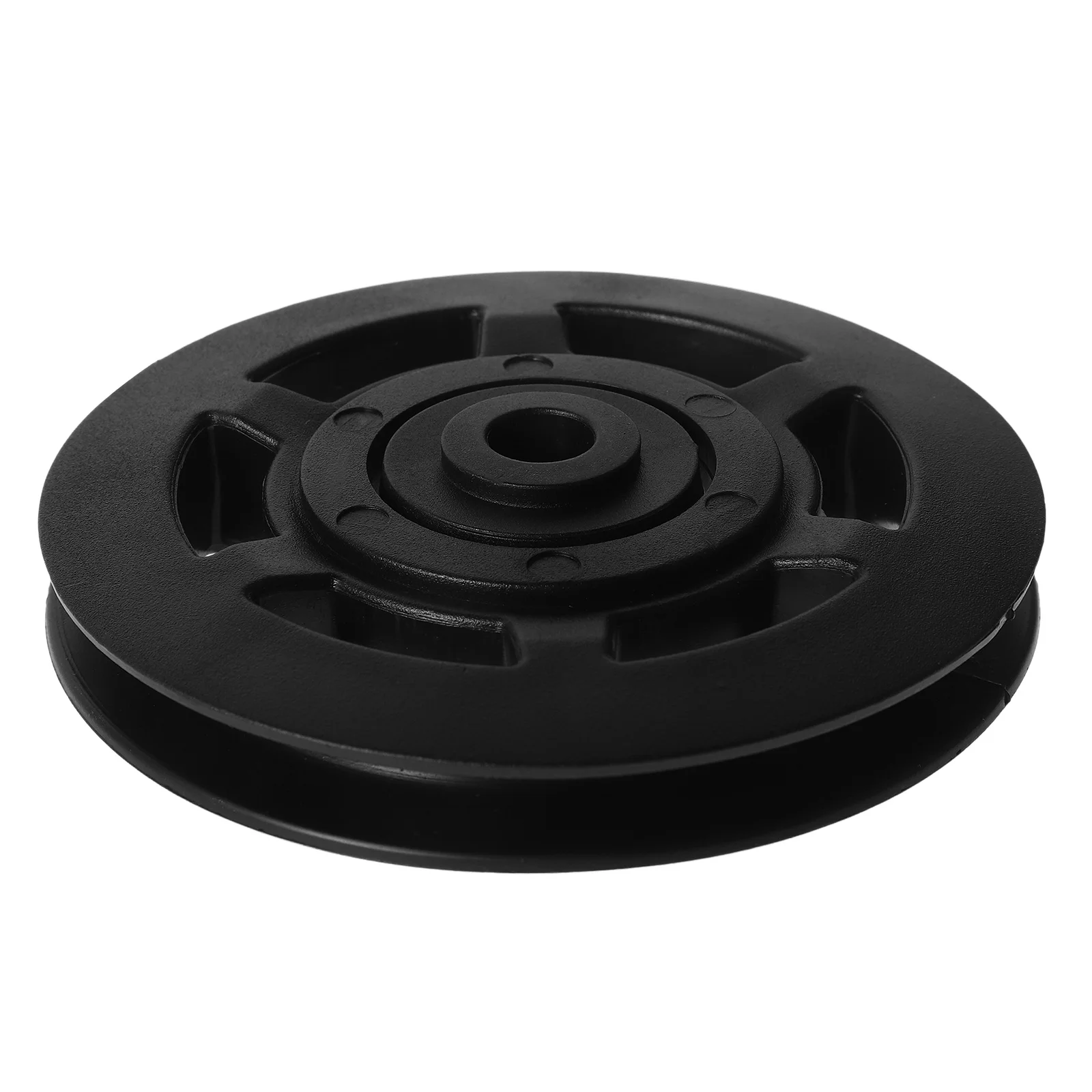 Fitness Equipment Pulley Universal Gym Plastic Core Replaceable Wheel Black Professional Accessory
Fitness Equipment Pulley Universal Gym Plastic Core Replaceable Wheel Black Professional Accessory