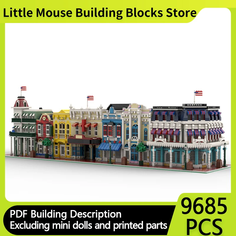 City Street View Model MOC Building Bricks Deluxe Main Street Modular Technology Gifts Holiday Assemble Children Toys Suit
City Street View Model MOC Building Bricks Deluxe Main Street Modular Technology Gifts Holiday Assemble Children Toys Suit
