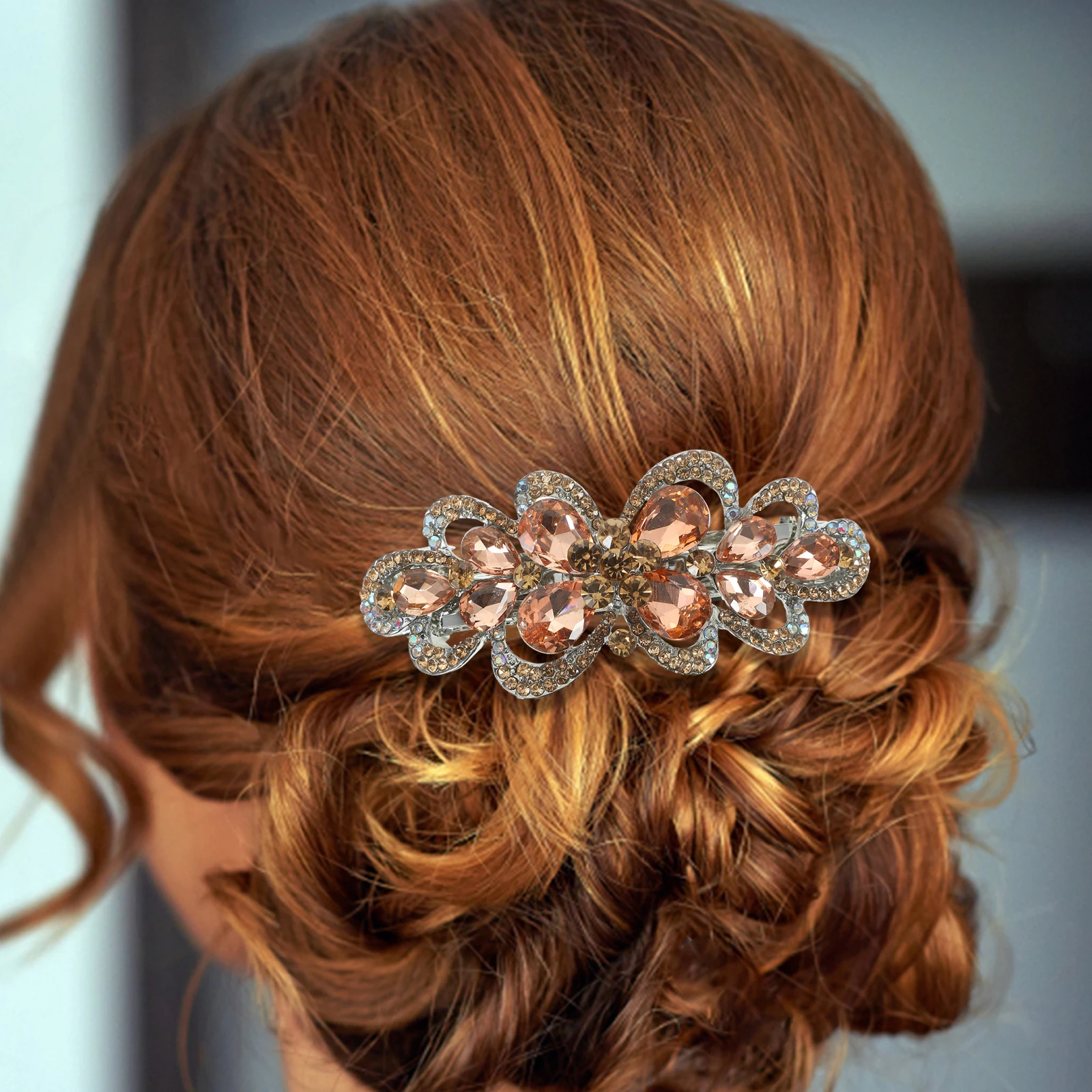 Rhinestone Flower Hair Clip Accessories for Women Barrettes Hairpin Spring Alloy Sparkly Clips
Rhinestone Flower Hair Clip Accessories for Women Barrettes Hairpin Spring Alloy Sparkly Clips