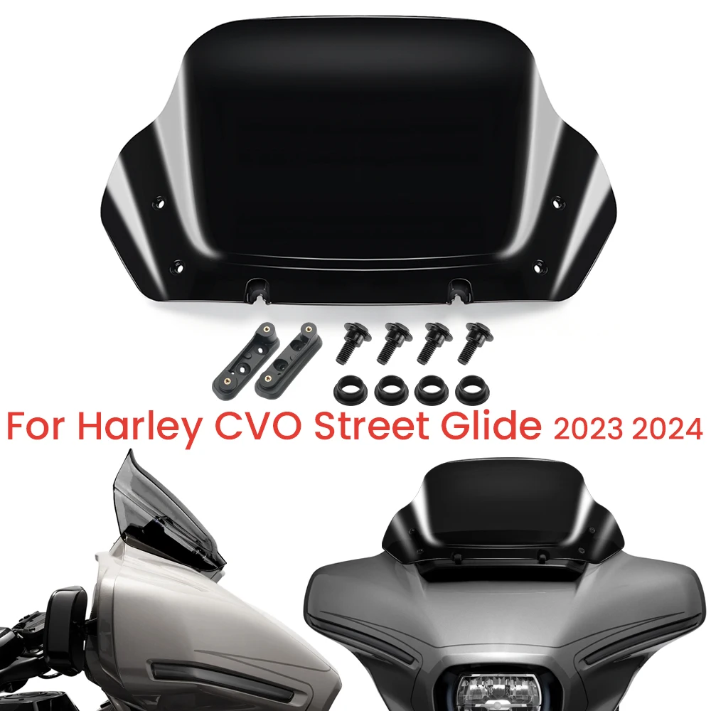 10'' Motorcycle Windshield Accessories Windscreens Wind Deflector For Harley Touring CVO Street Glide FLHX FLHXSE 2023 2024 2025
10'' Motorcycle Windshield Accessories Windscreens Wind Deflector For Harley Touring CVO Street Glide FLHX FLHXSE 2023 2024 2025