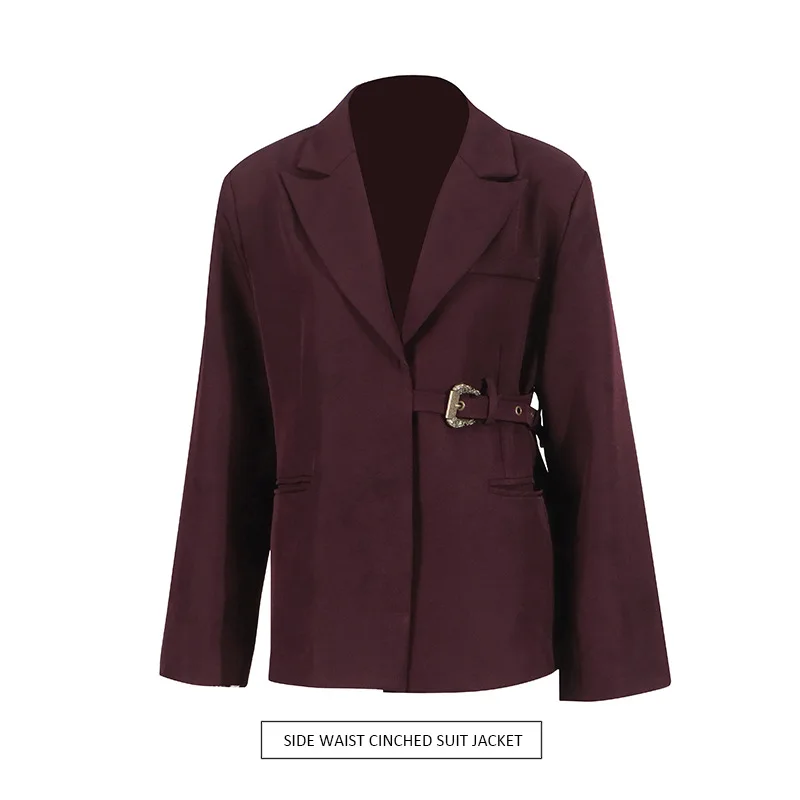 Temperament commuter style irregular suit 2025 summer new splicing buckle design loose versatile blazer women
Temperament commuter style irregular suit 2025 summer new splicing buckle design loose versatile blazer women