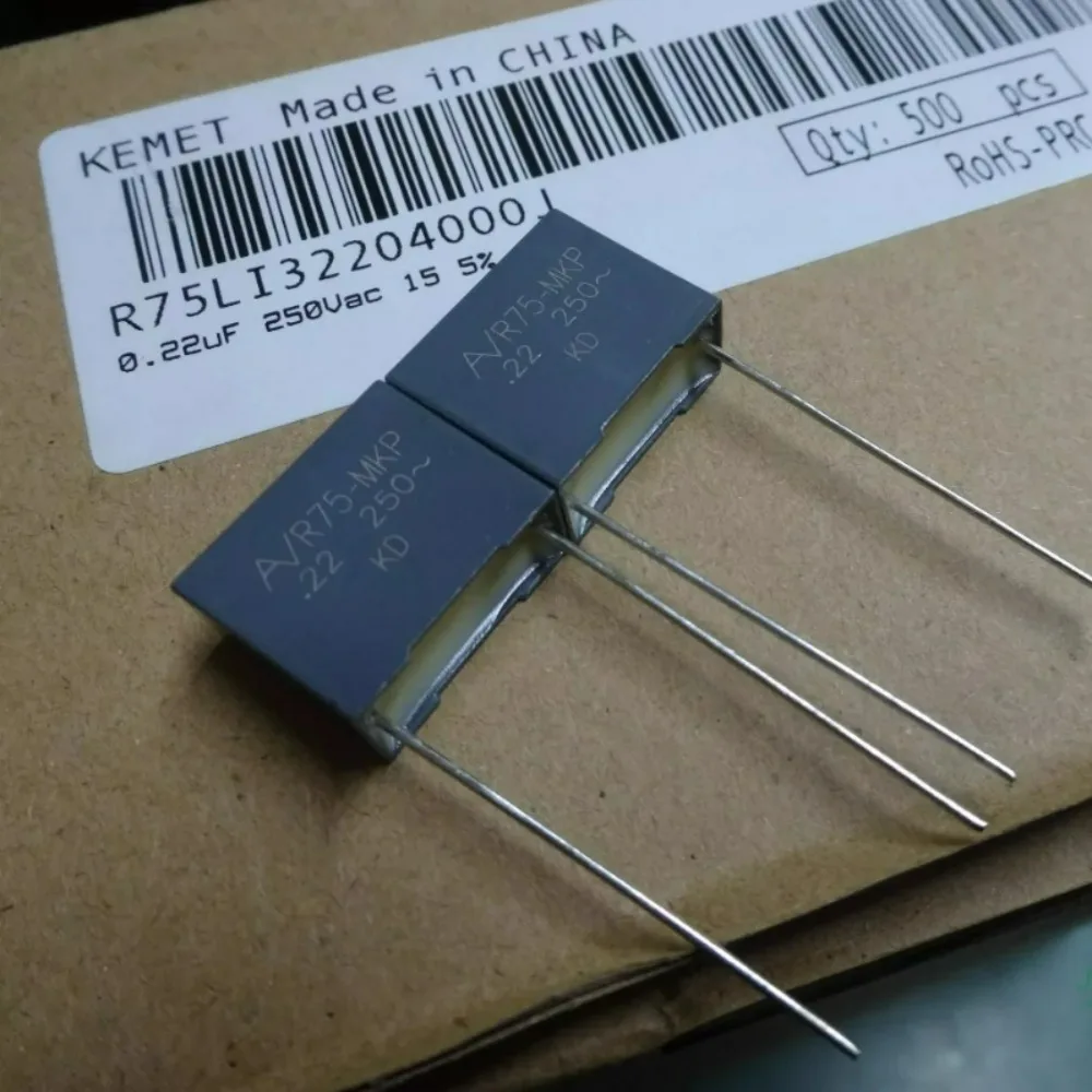 10pcs/lot AV R75 0.22uf 250VAC 220nf u22 224 Brand New 15mm Film Capacitor (Thickness: 8mm) R75LI32204000J
10pcs/lot AV R75 0.22uf 250VAC 220nf u22 224 Brand New 15mm Film Capacitor (Thickness: 8mm) R75LI32204000J