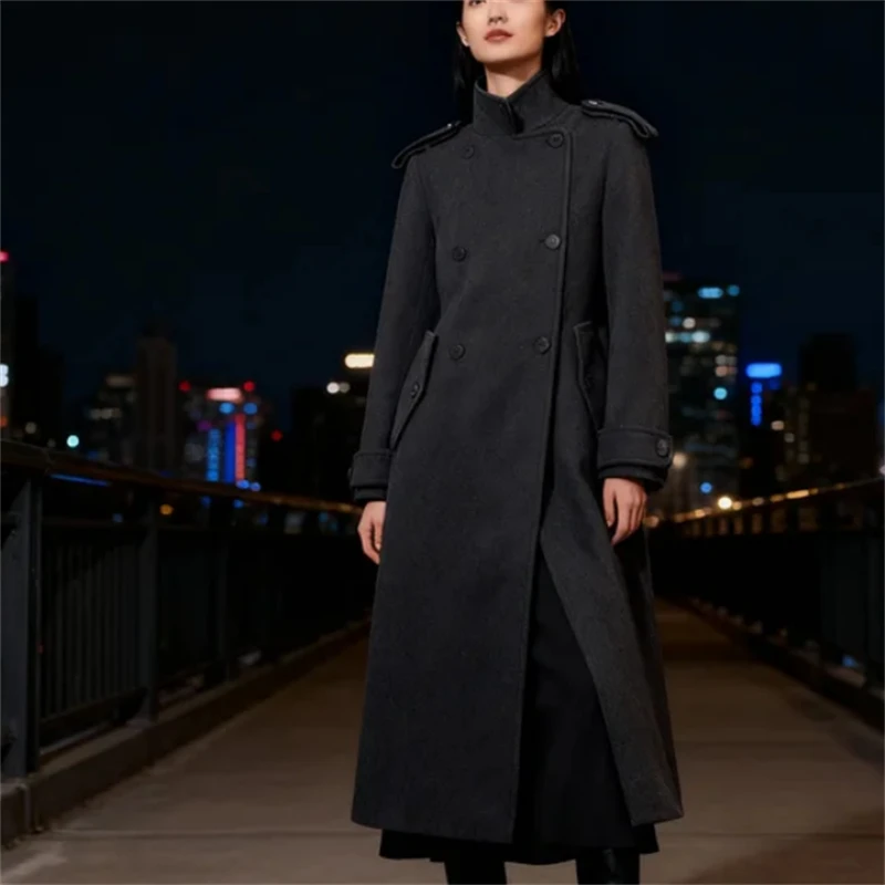 Elegant Women's Blended Wool Long Coat High-Street Style Autumn/Winter 2025 New Collection Fashionable Outerwear
Elegant Women's Blended Wool Long Coat High-Street Style Autumn/Winter 2025 New Collection Fashionable Outerwear