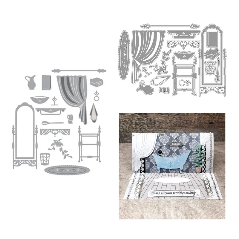 Bathroom 2022 New Metal Cutting Dies and Scrapbooking For Paper Making Embossing Frame Card Craft No Stamps
Bathroom 2022 New Metal Cutting Dies and Scrapbooking For Paper Making Embossing Frame Card Craft No Stamps