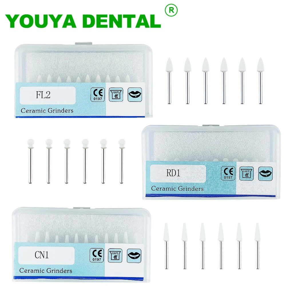 12pcs/Pack Dental White Stone Polisher FG Burs Flame Cone Round Shape Ceramic Grinding Head For High Speed Handpiece Dentistry
12pcs/Pack Dental White Stone Polisher FG Burs Flame Cone Round Shape Ceramic Grinding Head For High Speed Handpiece Dentistry